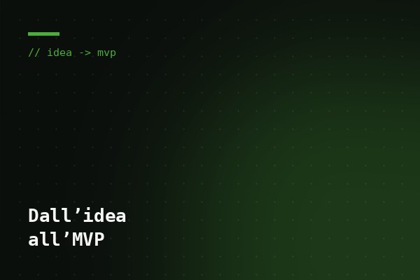 Dall’idea al software: validare con un MVP